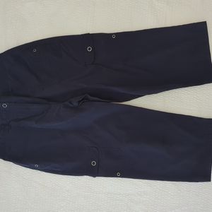 Chicos Navy Blue crop cargo pants